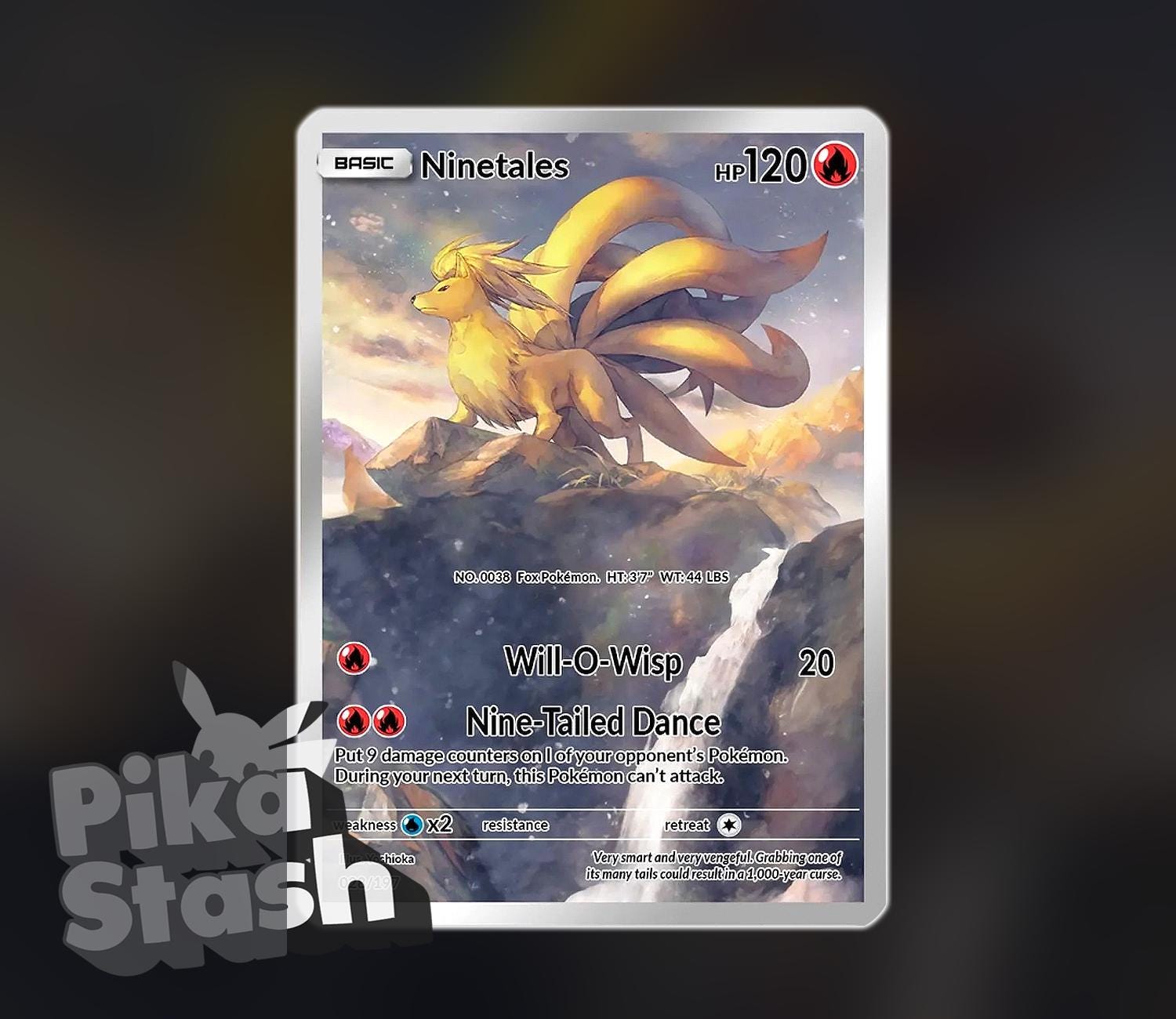Ninetails Card - Etsy Singapore Ninetails Card - Etsy Singapore
