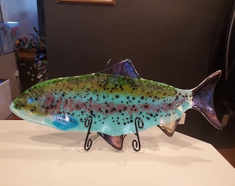 glass rainbow trout