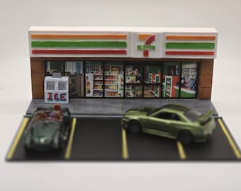 Convenience Store Diorama for 1/64 car display