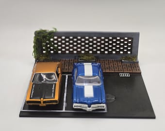 Parking Lot Diorama for 1/64 car display
