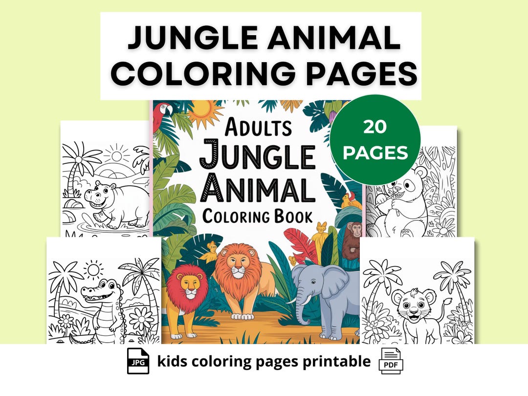 Jungle Animal Coloring Pages | Kids Coloring Pages Printable ...