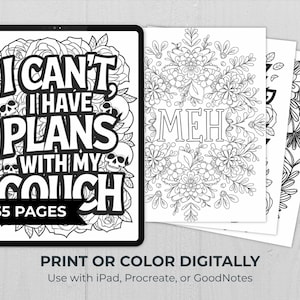 printable adult coloring pages ipad procreate goodnotes digital coloring or print at home