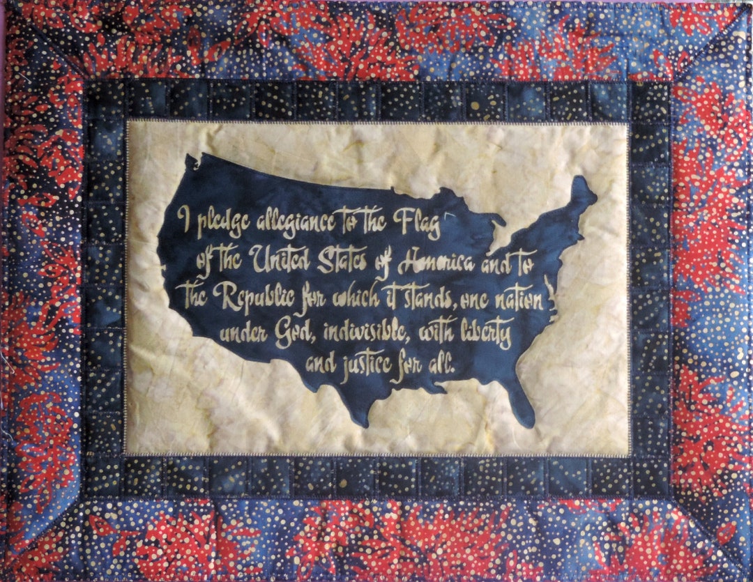 Laser-cut Applique Wall Hanging Pledge, Pre-fused, Pre-cut - Etsy