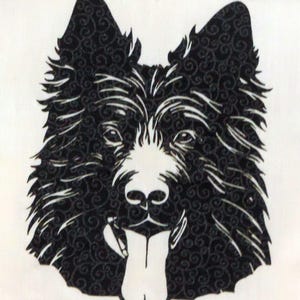 Belgian Malinois laser-cut, pre-fused, pre-cut applique