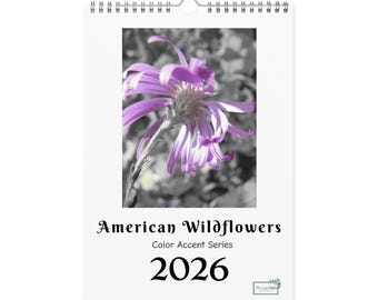 American Wildflowers: Color Accent Series Wall Calendar (2026)