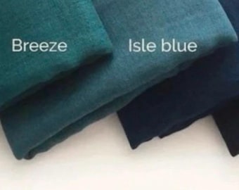 Pareo largo liso y suave / hiyab / bufanda / chal / regalo de algodón para ella