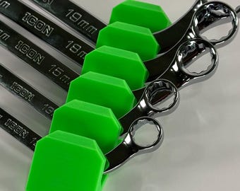 Magnetic ICON S-Wrench Organizer | Angled 5-Piece 3D Printed Tray