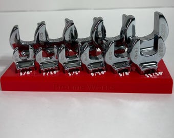 Crowfoot Wrench Organizer – Magnetic Crow’s Foot Wrench Holder for SAE or Metric | Toolbox Organizer | 3D Printed USA - ICON Compatible