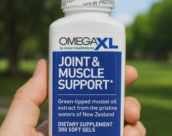 Suplemento Omega XL para el apoyo articular, alivio y soporte muscular natural. 300 cápsulas blandas.