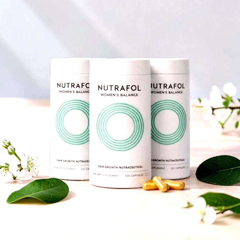 Nutrafol Women's Balance Hair Growth Supplement – 120 Capsules for Thicker Hair imagen 1