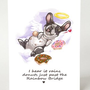 Pet Loss Dog Loss Greeting Card Bulldog Sympathy Card