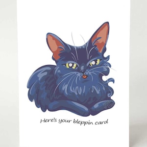 Carte de chat, message amusant, chaton mignon, joyeux anniversaire, message personnalisé, nouveau propriétaire d'animal de compagnie, humour pour adulte, amoureux des animaux, félicitations