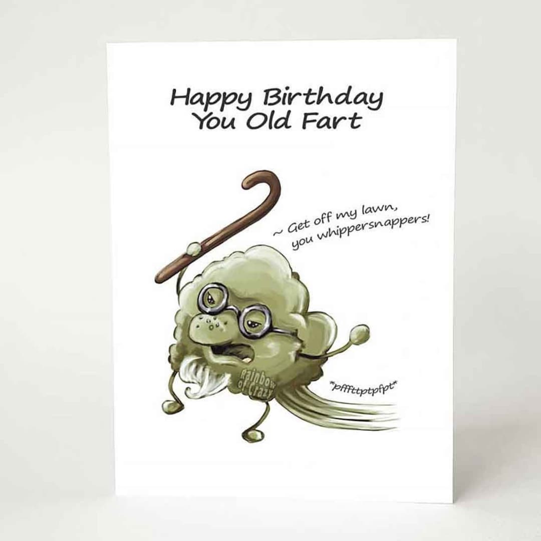 Funny Birthday Card, Old Fart, Blank Greeting Card, Happy Birthday, Old  Man, Adult Humor, Personalized Card, Custom Card, Old Age Card Canada