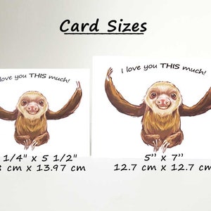 Octopus Card, I Love You This Much, Cute Valentine Card, Blank Greeting Card, Anniversary Card, Valentine's Day image 4