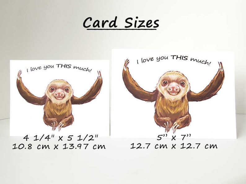 Octopus Card, I Love You This Much, Cute Valentine Card, Blank Greeting Card, Anniversary Card, Valentine's Day image 4