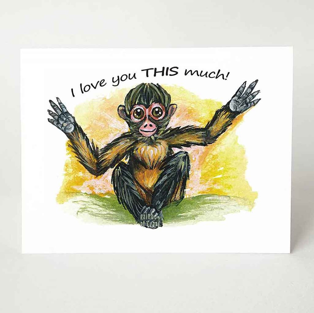 non applicabile San Valentino peluche regalo scimmieta Love Ti amo ele
