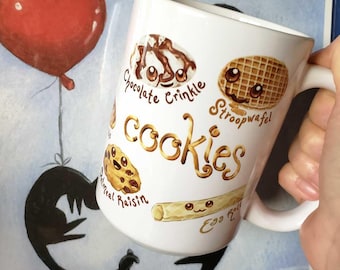 Cookie Lover's Coffee Mug: Cute Cartoon Cup