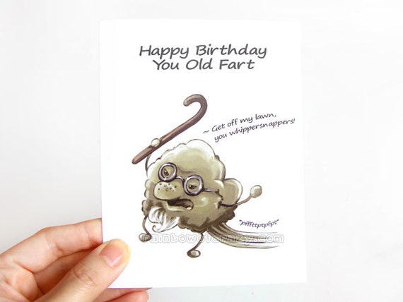 Lustige Geburtstagskarte Alter Sack leere Karte alles Gute  Etsy