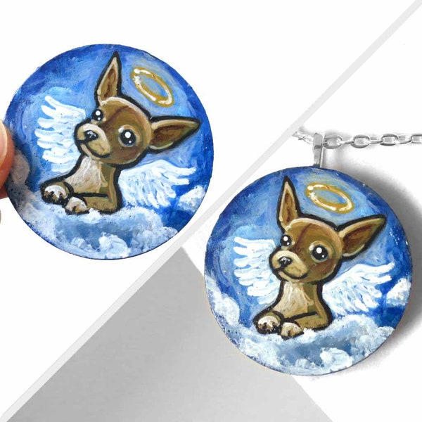 Painted Chihuahua Pendant Etsy