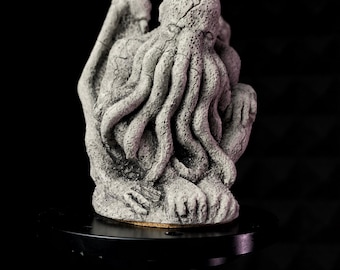 Handmade Cthulhu idol Lovecraft sculpture figurine grotesque monster Eldritch statue creature Gothic decor H.P.Lovecraft Call of Cthulhu