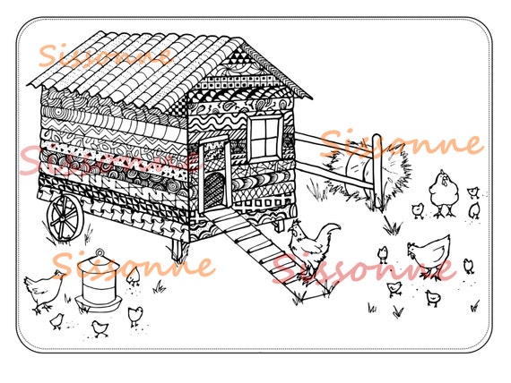 80 Top Coloring Pages Chicken Coop Images & Pictures In HD