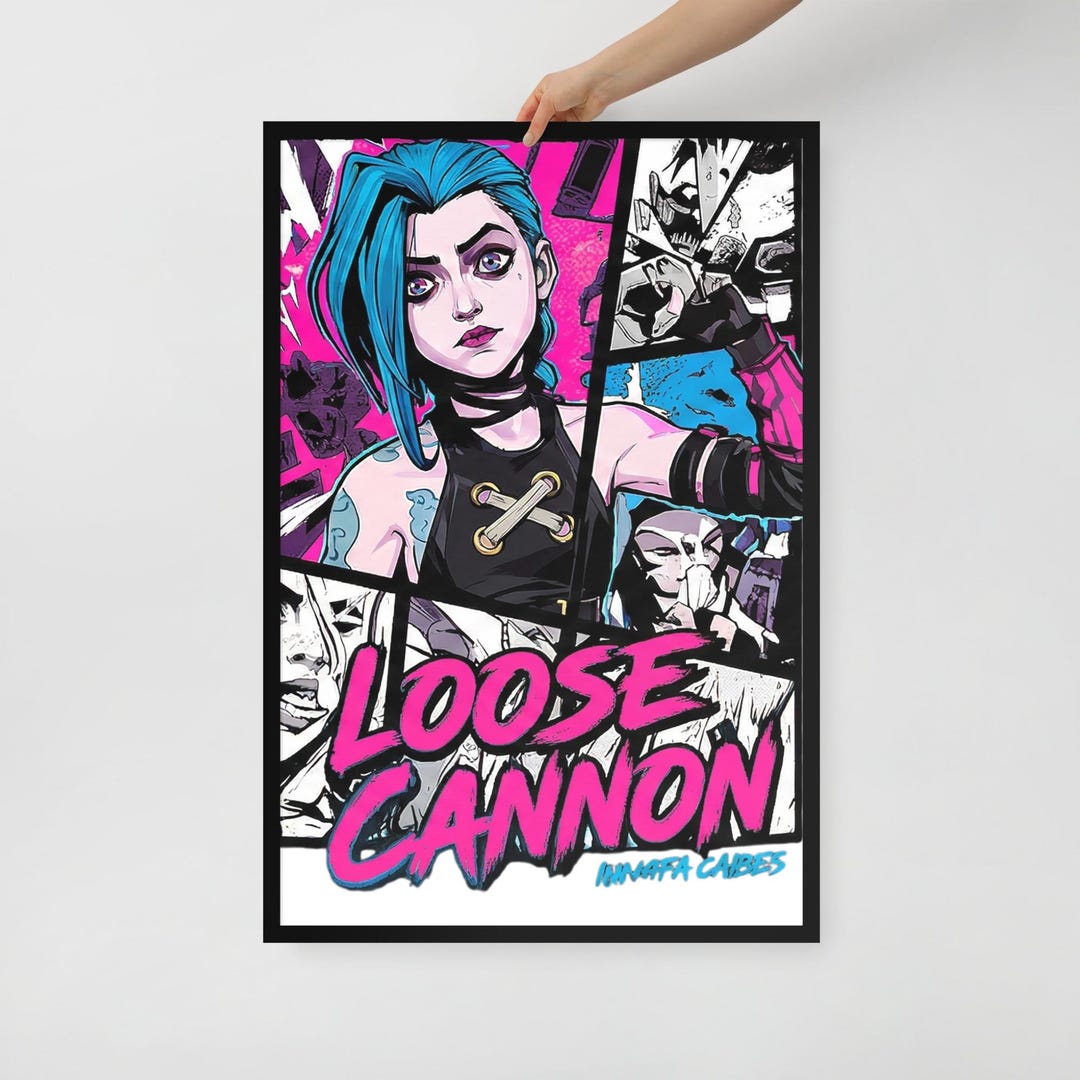 Jinx Arcane Poster, League of Legends Comic Art, Gamer Room Decor - Etsy