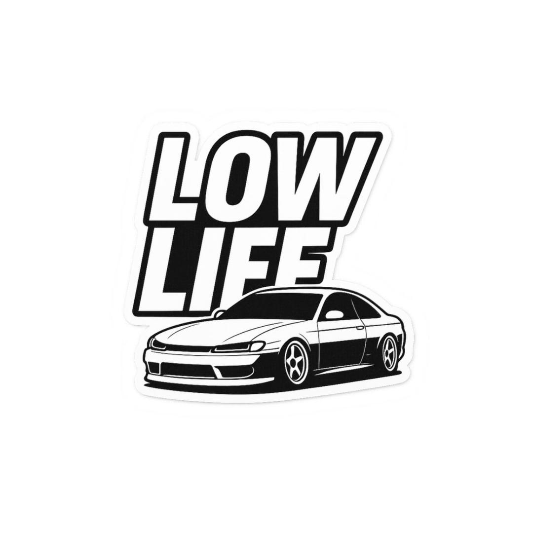 Slow Life Sticker Low Life Car Sticker | Kiss-cut Sticker - Etsy