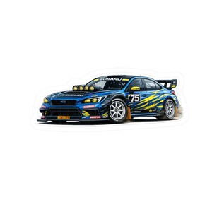 Subaru Rally Sticker Kiss-Cut Stickers | JDM Rally Car Motorsport Decal