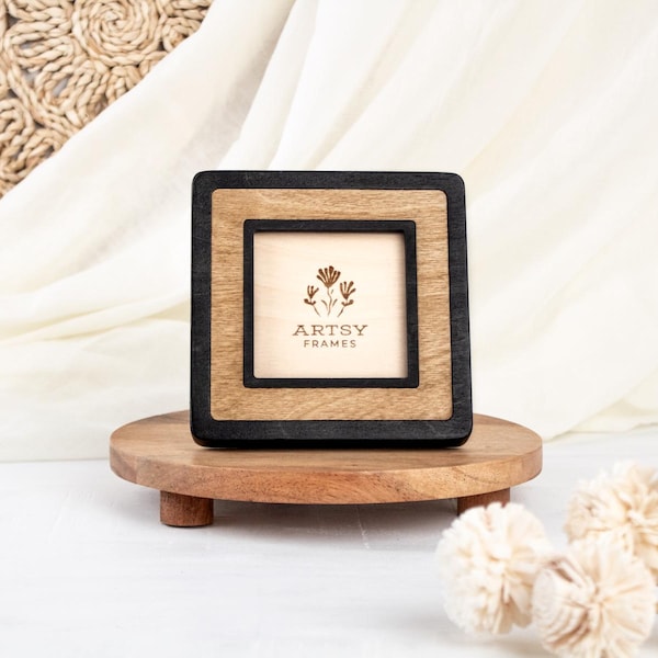 Small Square Wood Picture Frame