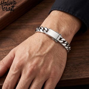 Armband i 925 sterlingsilver med punkkedja, 8 mm unisex silversmycken