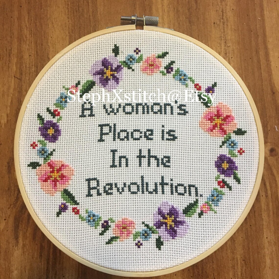 PATTERN Subversive Feminist Cross Stitch A Woman's Place Etsy UK