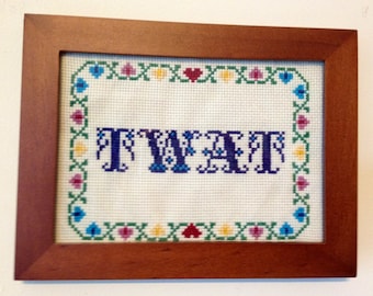 WZÓR Twat Cross Stitch