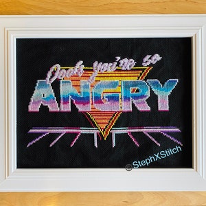 PATTERN Oooh You're So Angry Lisa Rinna Quote RHOBH Real Housewives of Beverly Hills Reality Tv Instant Download PDF image 2