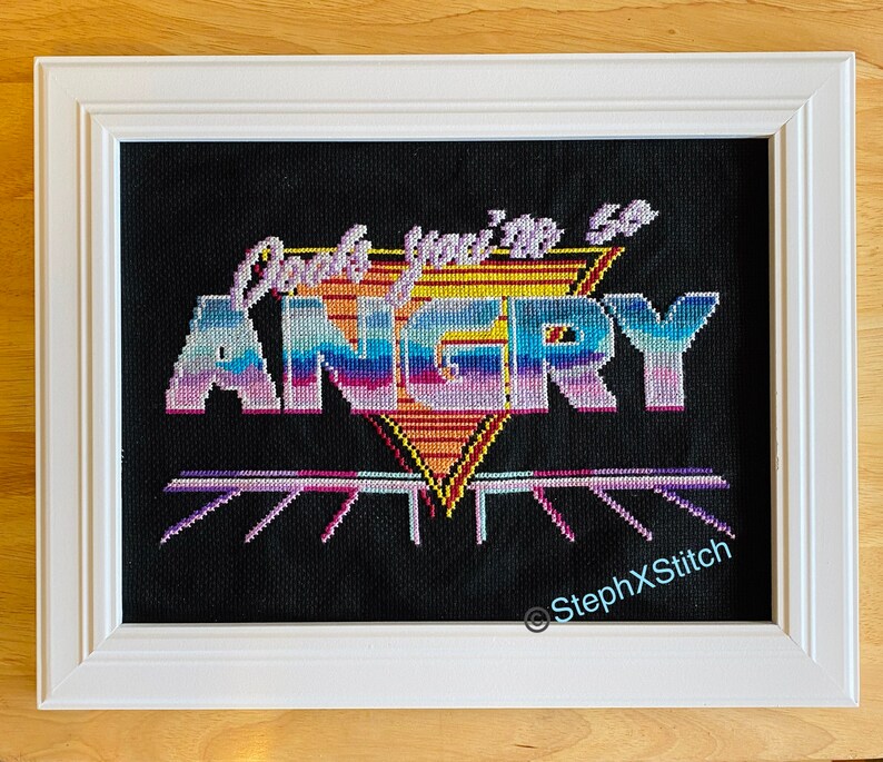 PATTERN Oooh You're So Angry Lisa Rinna Quote RHOBH Real Housewives of Beverly Hills Reality Tv Instant Download PDF image 2