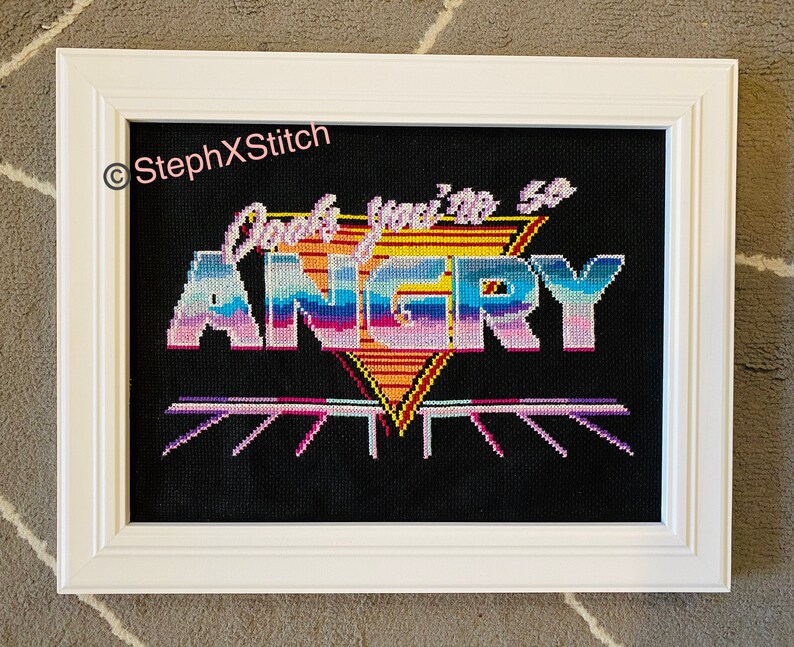 PATTERN Oooh You're So Angry Lisa Rinna Quote RHOBH Real Housewives of Beverly Hills Reality Tv Instant Download PDF image 6