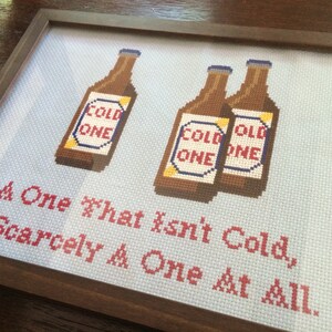 PATTERN Beer Cross Stitch Cold One PDF Instant Download Bar Decor image 4