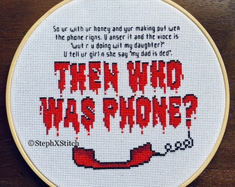 Cross Stitch Pattern Then Who Was Phone Creepypasta LPOTL Meme Xstitch Instant Download PDF