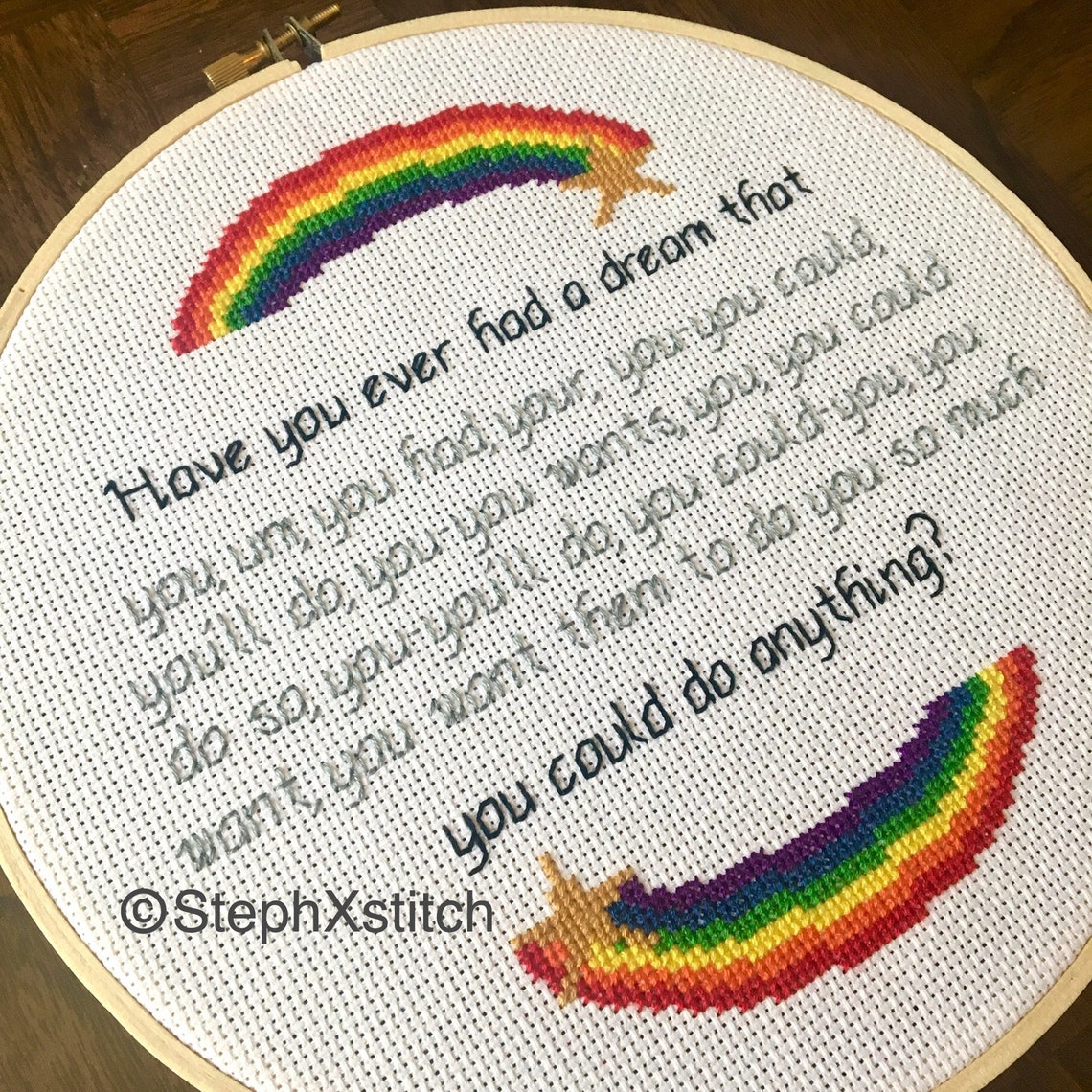 Cross Stitch Pattern Have You Ever Had A Dream That You Could | Etsy
