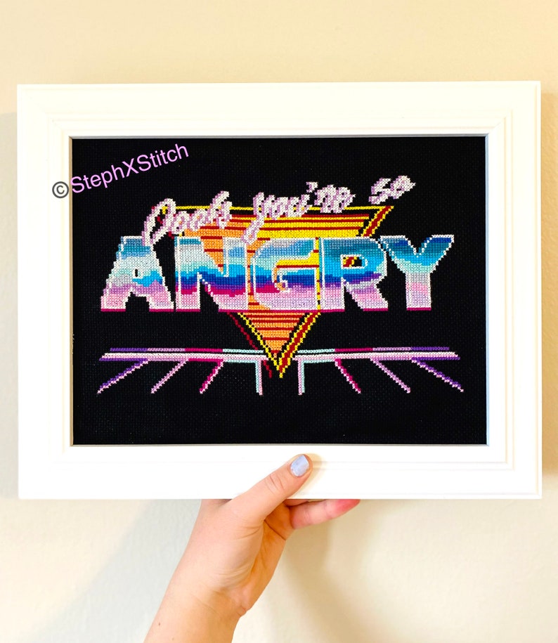 PATTERN Oooh You're So Angry Lisa Rinna Quote RHOBH Real Housewives of Beverly Hills Reality Tv Instant Download PDF image 5