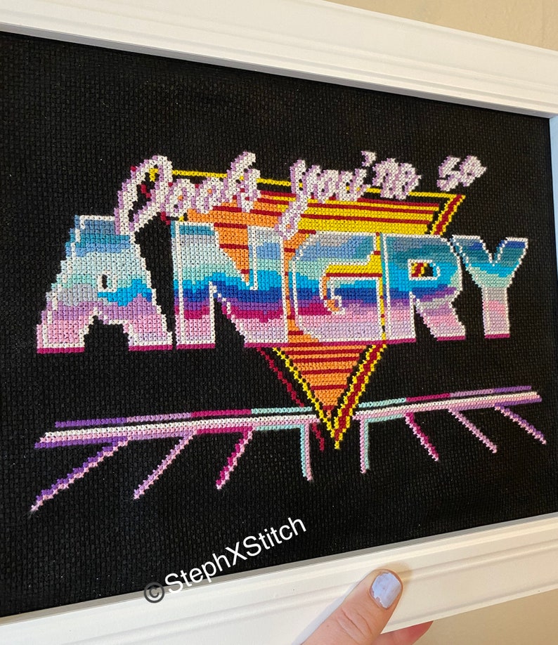 PATTERN Oooh You're So Angry Lisa Rinna Quote RHOBH Real Housewives of Beverly Hills Reality Tv Instant Download PDF image 7