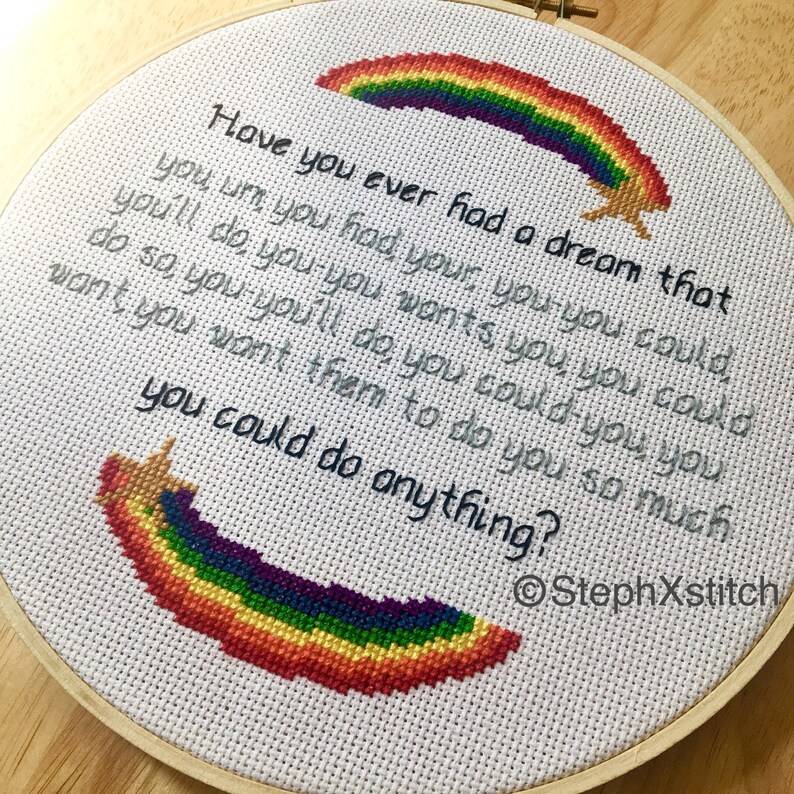 Cross Stitch Pattern Have You Ever Had A Dream That You Could - Etsy