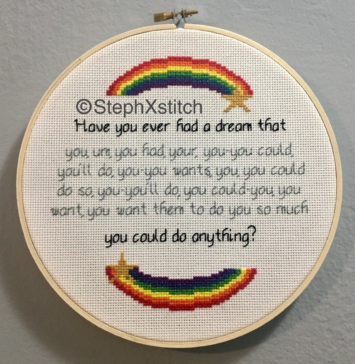 Cross Stitch Pattern Have You Ever Had A Dream That You Could - Etsy
