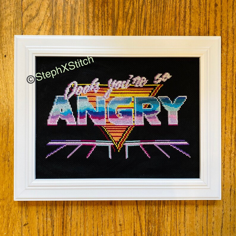 PATTERN Oooh You're So Angry Lisa Rinna Quote RHOBH Real Housewives of Beverly Hills Reality Tv Instant Download PDF image 3