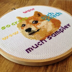 PATTERN Doge Meme Funny Cross Stitch Instant Download PDF Wow image 4