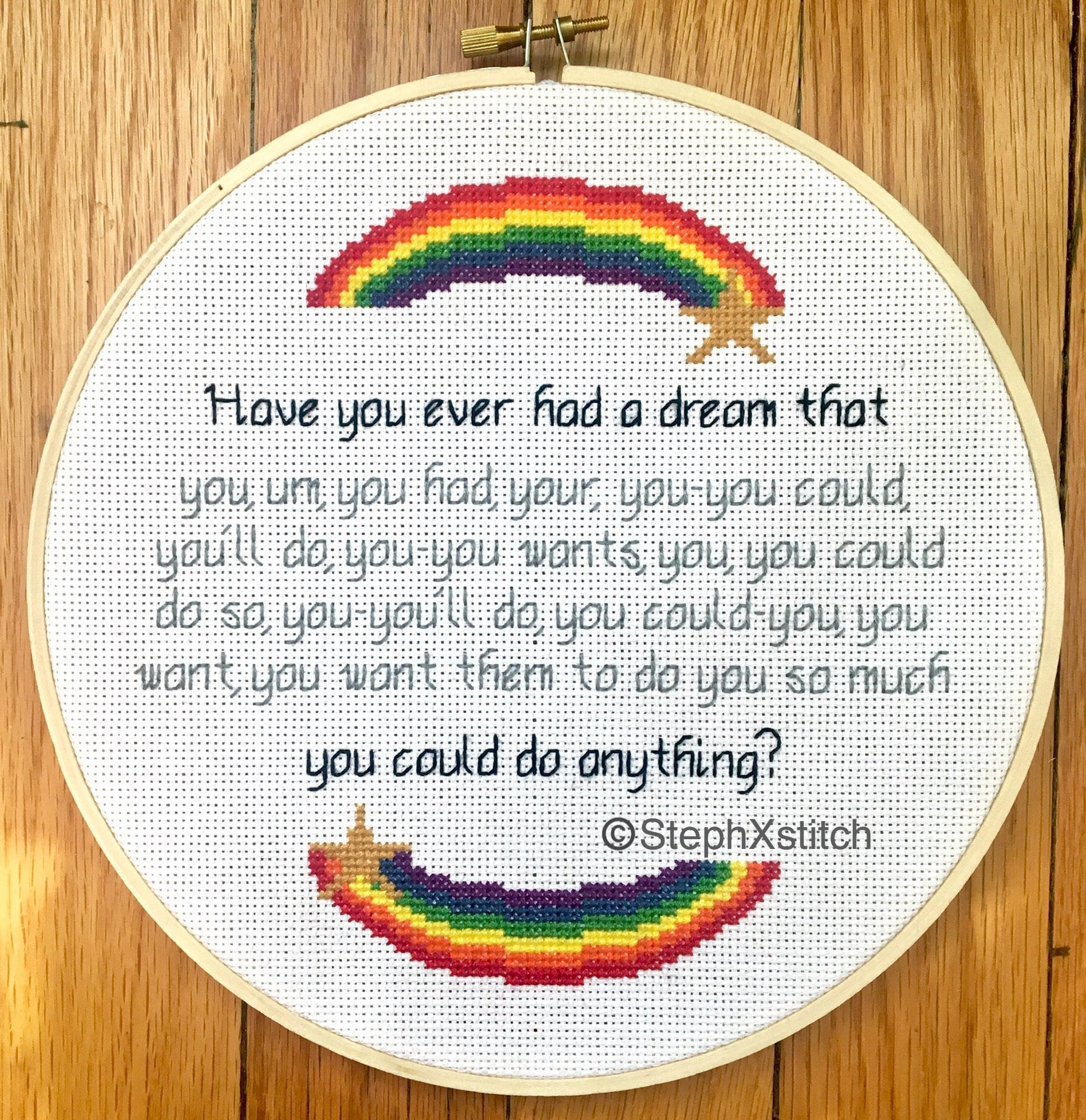Cross Stitch Pattern Have You Ever Had A Dream That You Could - Etsy