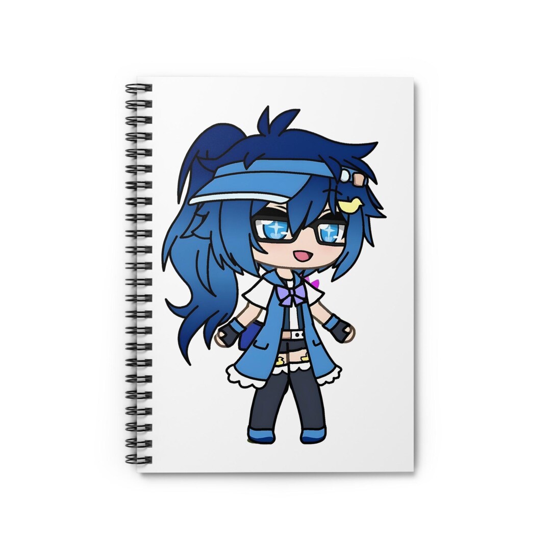 Notebook Chibi Spiral Notebook With Blue Chibi Anime Characters | Spiral Journal - Etsy