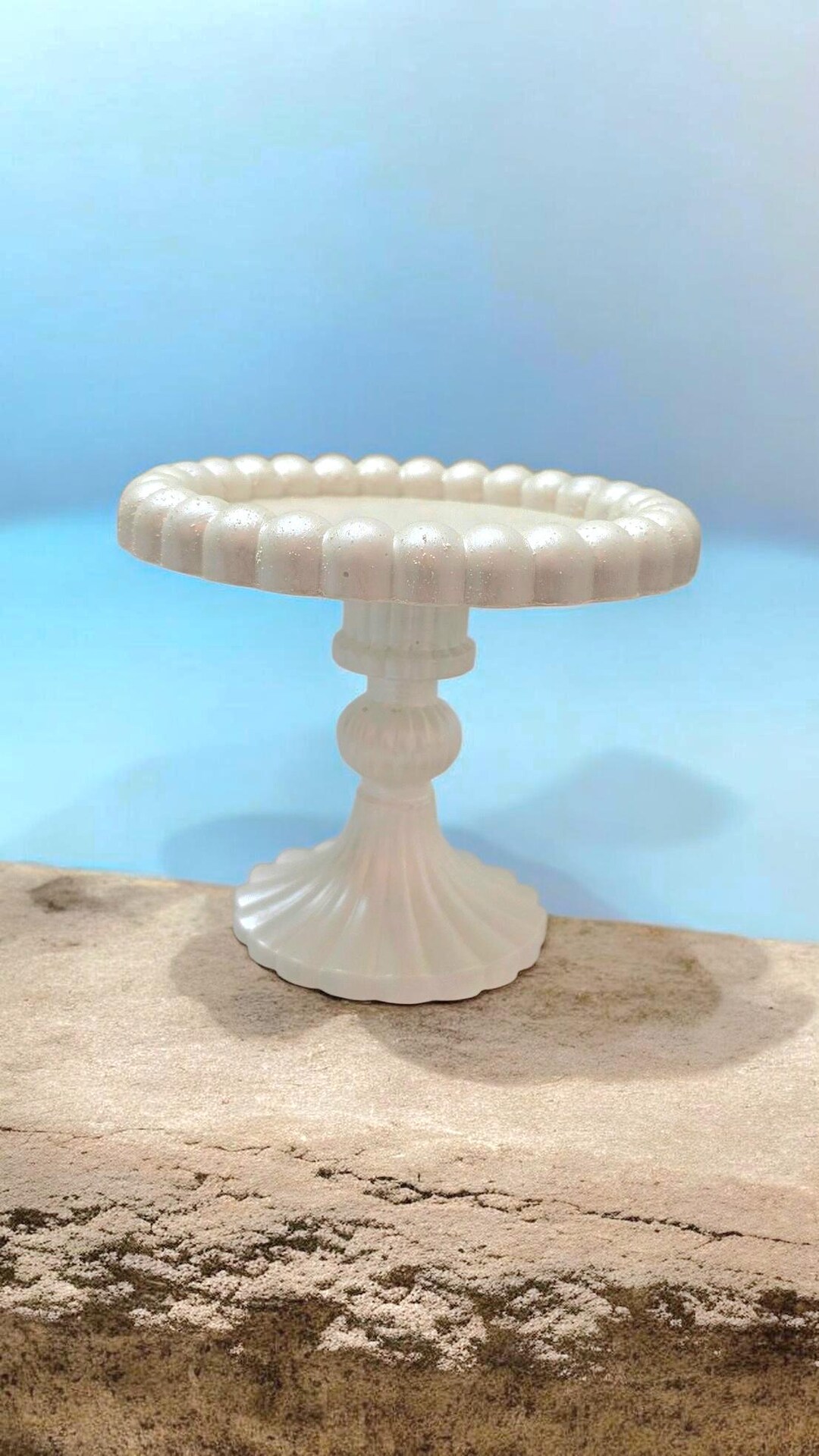Plaster Stand Handmade Plaster Pedestal Stand | Textured Jewelry Organizer - Etsy