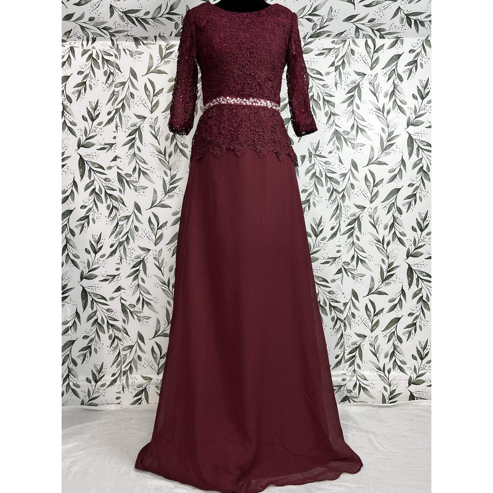 dark burgundy mini dress Burgundy Mother of the Bride Dresses,Mother Dress with Slit,Formal Mother Dress,MD00024, US10 / Silver main image 1