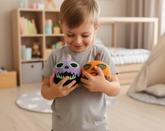 Pumpkin Halloween Amigurumi Crochet Pattern • Cute Fall Pumpkin Doll Pattern