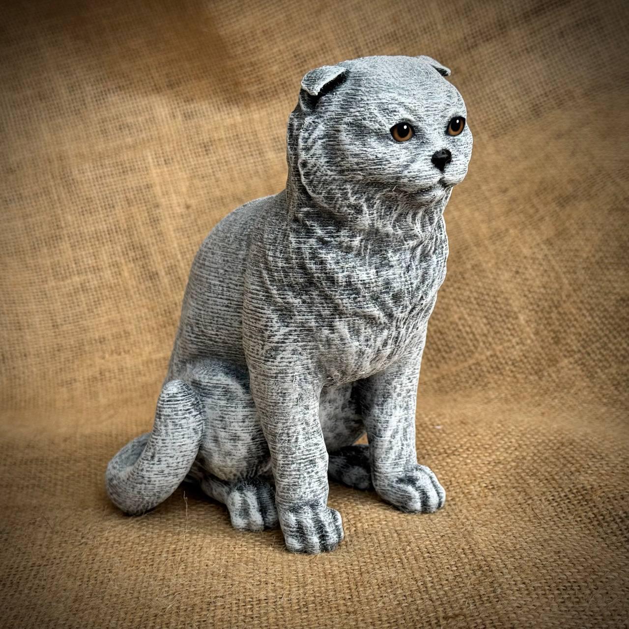 Scottish Fold Cat Figurine - Etsy